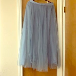 Floor Length tulle skirt